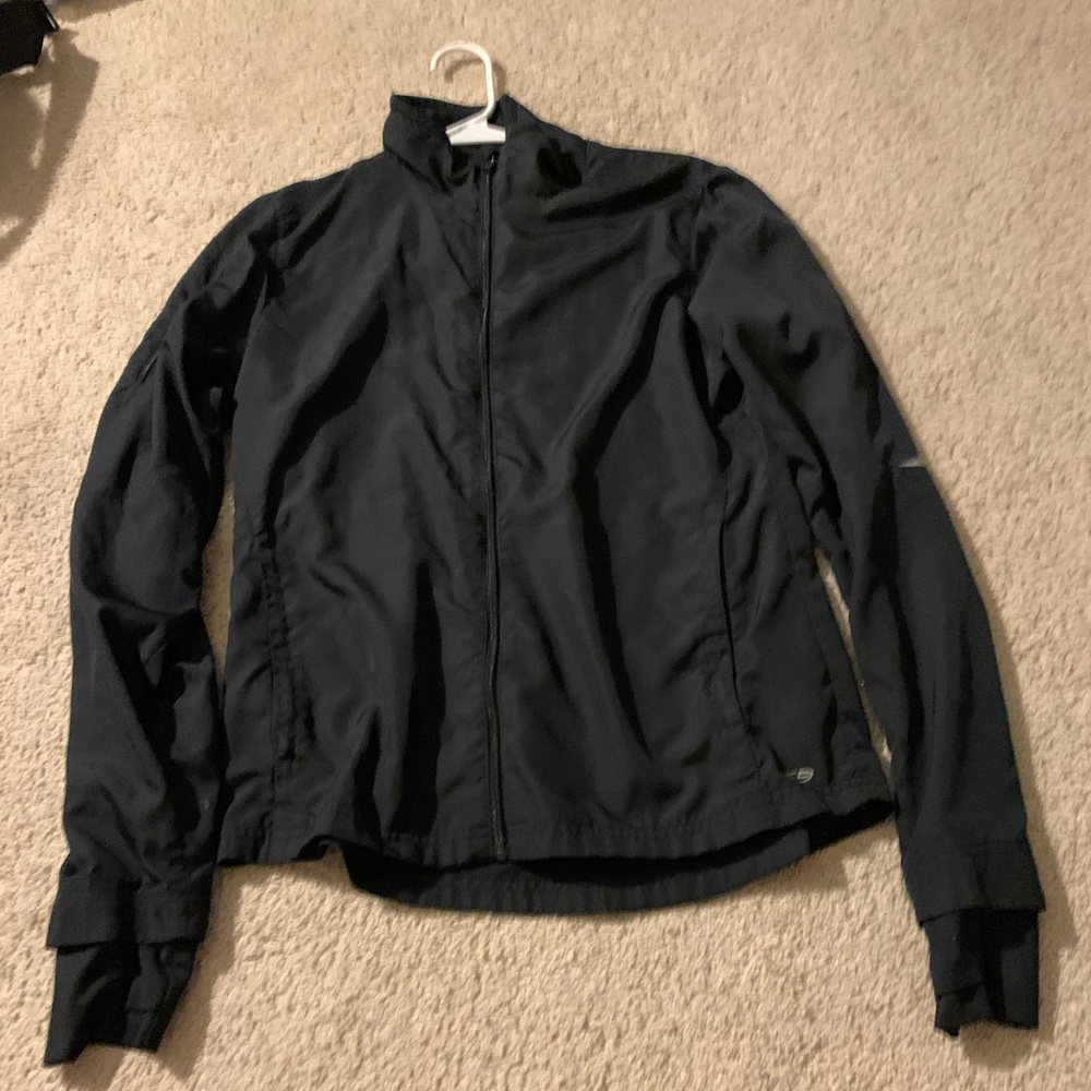 Black Champion light weight jacket.